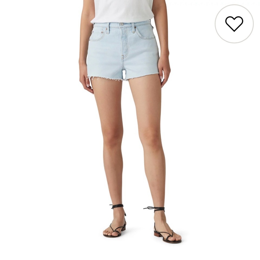 Levi's Light Blue Jean Shorts